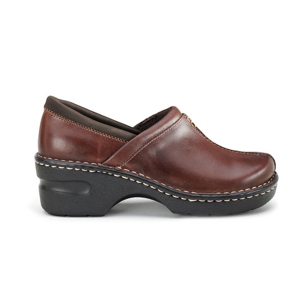 New Eastland Women’s Rich Brown Leather  Kelsey Clog Slip On Size 10 - Picture 6 of 6